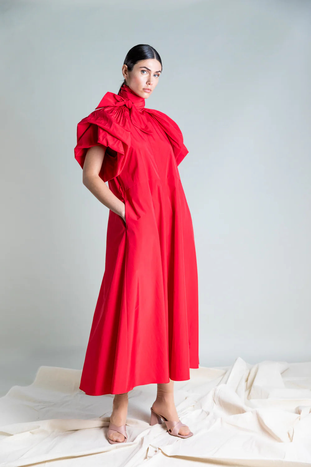 Psophia 1971 Red Taffeta