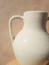 White and terracotta vase