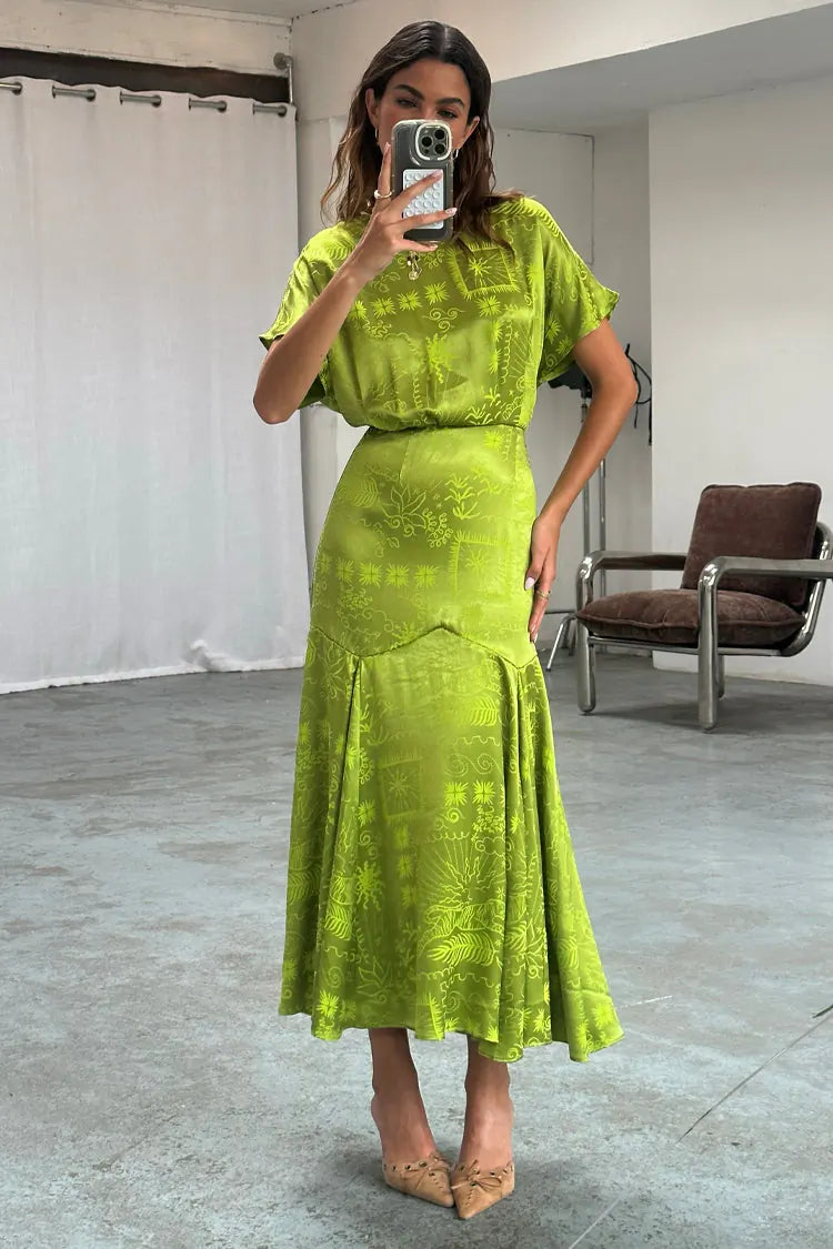 Never Fully Dressed Lime Safari Erin Dress