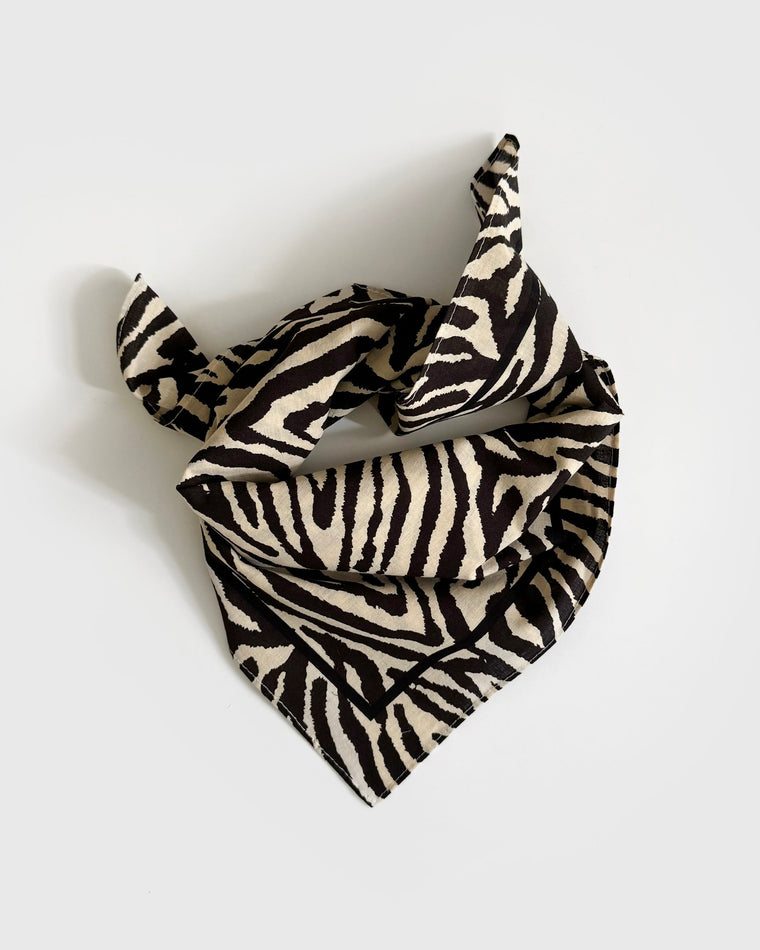 Lescarf cotton zebra scarf